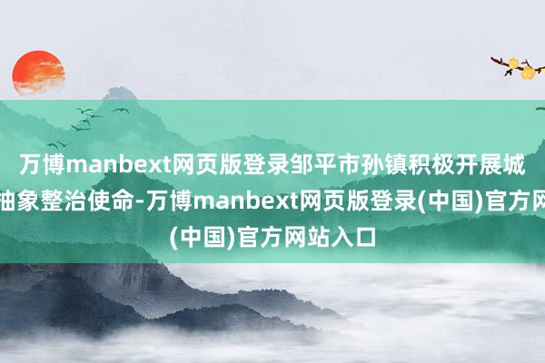 万博manbext网页版登录邹平市孙镇积极开展城乡环境抽象整治使命-万博manbext网页版登录(中国)官方网站入口